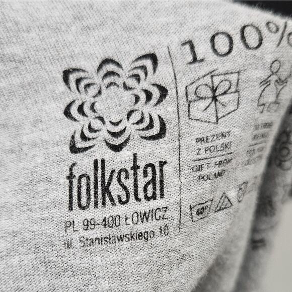 Folkstar 100% Folklor XLarge Floral Polska #Kaszuby Tshirt Folk Art Artsy - Picture 4 of 7